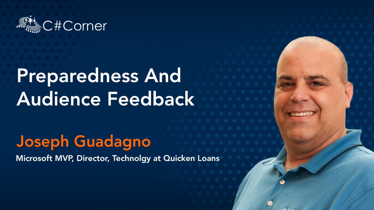 SpeakerRepeater's tweet image. .@CsharpCorner said: Did you miss @jguadagno session on Preparedness &amp;amp; Feedback Matters at Public Speaking Virtual Conference?

You can now watch it here: bit.ly/2WDe2v3

#VirtualConference #csharpcornerlive #publicspeaking