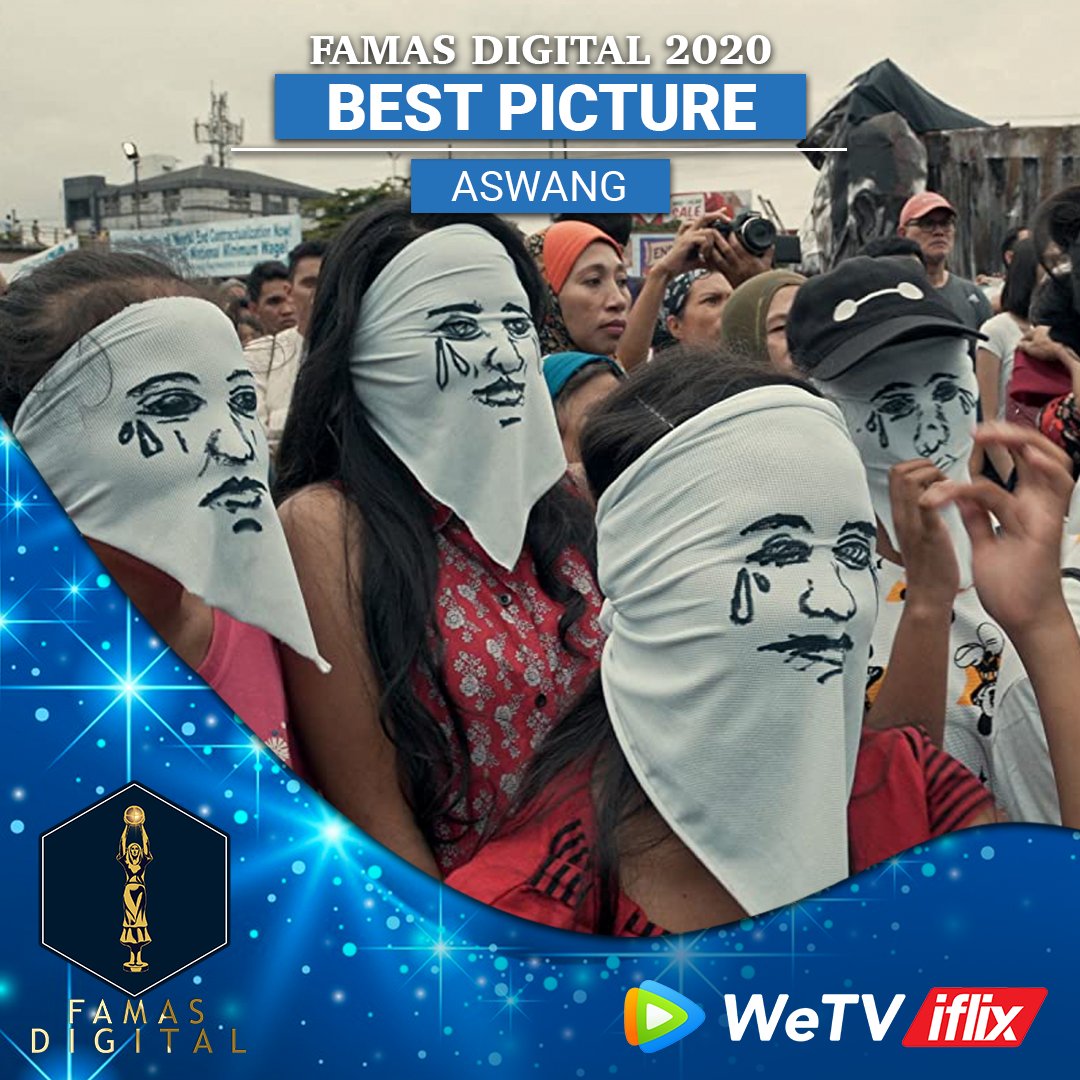 iflixph's tweet photo. 🏆 FAMAS 2020 WINNER 🏆 

Best Picture: 'ASWANG' by Alyx Arumpac

Congratulations!

#FAMAS2020onIFLIX #FAMAS2020 @DigitalFAMAS #Aswang @aswangmovie https://t.co/yt5PjoFJuj