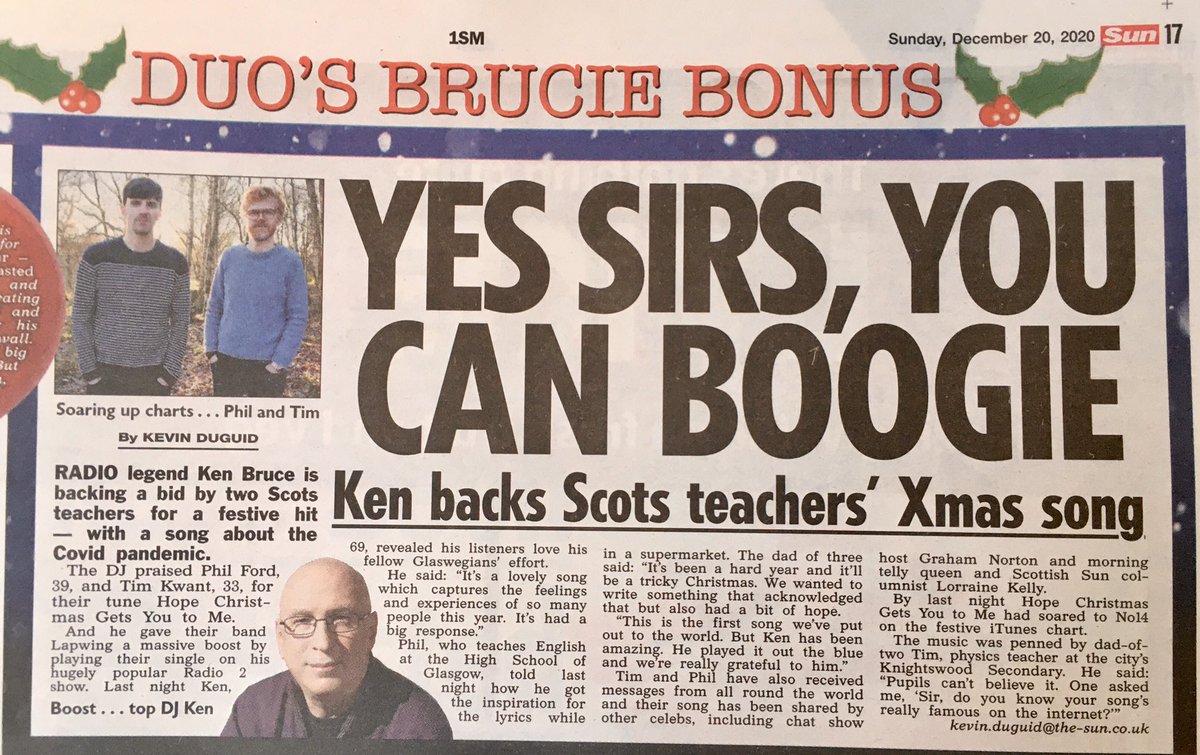 wearelapwing's tweet photo. Absolutely incredible to see ourselves in print today! Thank you @heraldscotland and @ScottishSun - and once again to @RealKenBruce for his amazing support! https://t.co/pOFtqyjxXE