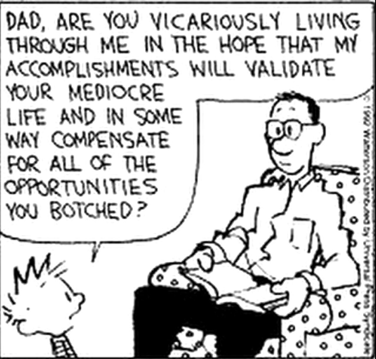Behind door 20 is parents living vicariously through their children. In America, we live a fantastical life of make believe. We all think we're special and destined for success. Then something unfair happens, and we never achieve that destiny. Our kids become our vanity projects.