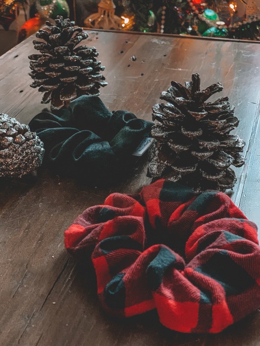 May your days be Merry and Bright🎄✨ #consciouscreations #scrunchies #winterwonderland #stockingstuffers