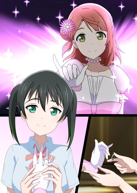 二人は未来を約束したから
侑ちゃんがプロポーズして
結婚もして幸せに暮すのです...☺️☺️☺️
めでたしめでたし🥰

...これが13話のあらすじですよね?  (違います)
#虹ヶ咲 