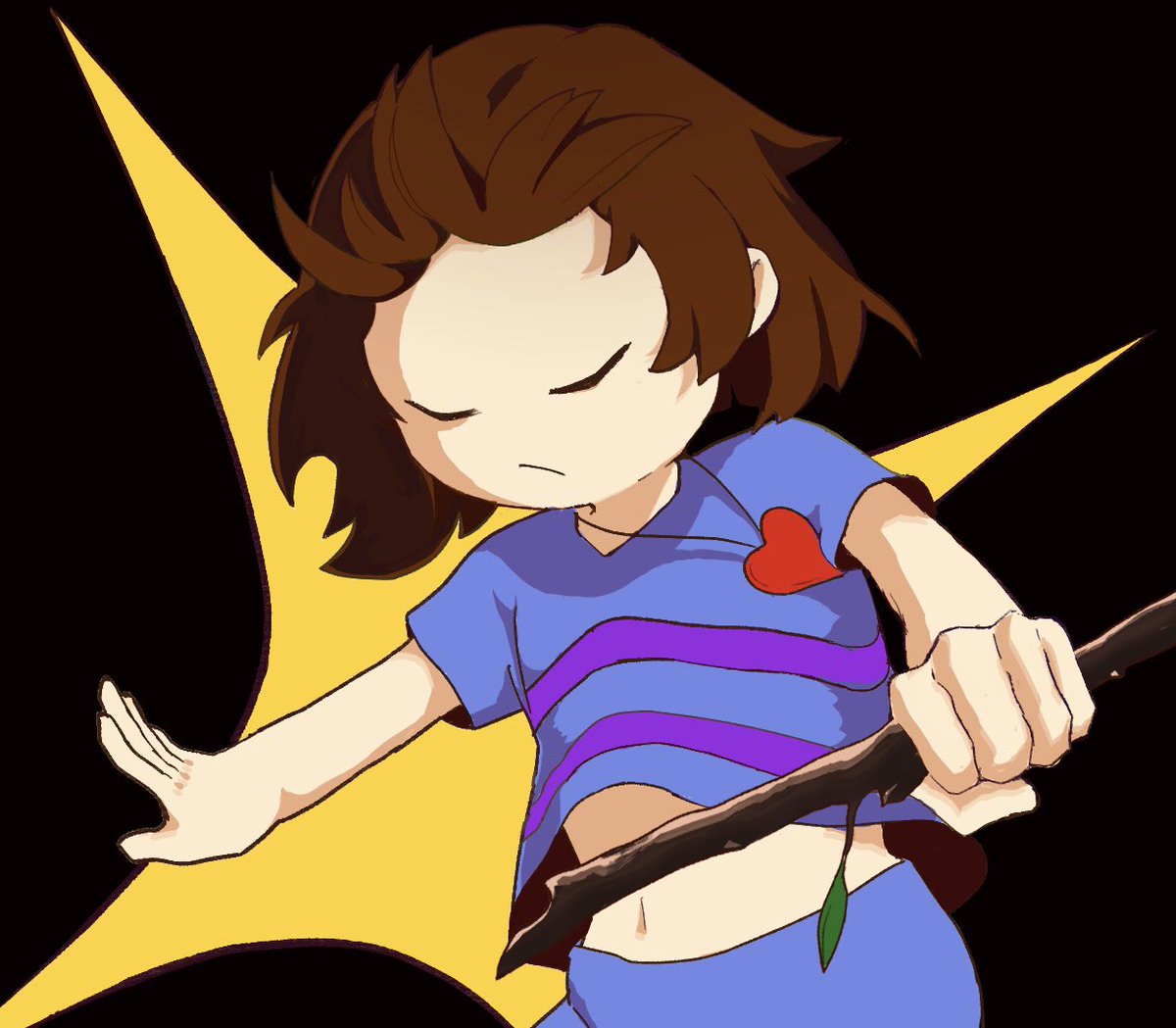 コノまる 前描いたpルートクリア記念絵 Undertale イラスト