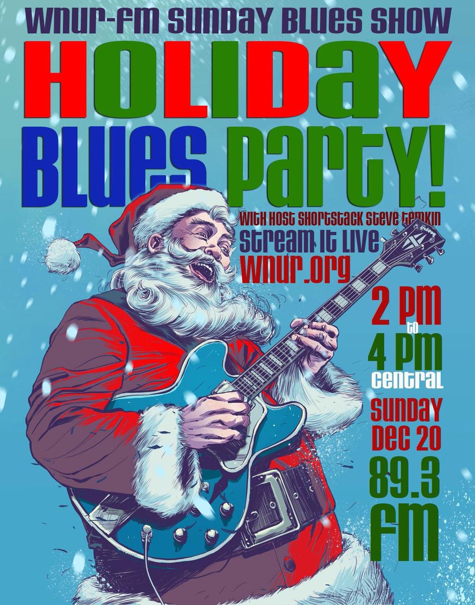 Our Holiday Blues Party was so nice, we're doing it twice! ShortStack is back with another 2-hour blast of all Holiday blues  tunes from our extensive archive. Tune in to 89.3FM in Chicagoland Sunday at 2 pm or stream it live at wnur.org. Happy Holidays, blues fans