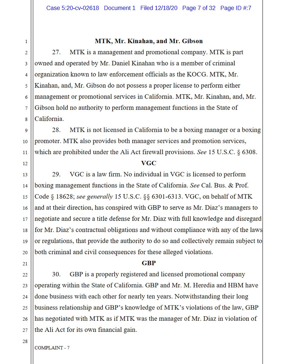 2/pacer source:  https://ecf.cacd.uscourts.gov/cgi-bin/DktRpt.pl?805456source #2:  https://dockets.justia.com/docket/california/cacdce/5:2020cv02618/805456