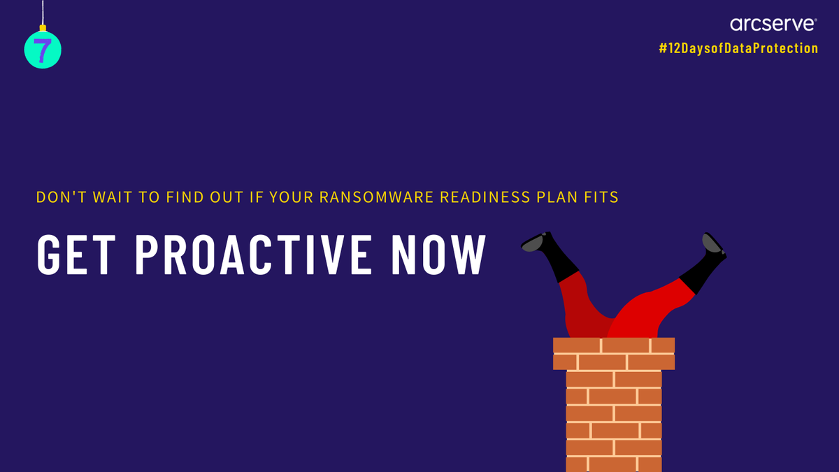 Arcserve's tweet photo. Don’t find yourself in a flurry during a #cybersecurity crisis 🌨️- planning how your organization will respond to an attack can significantly decrease the fallout. Learn more tips to boost your #ransomware protection strategy here https://t.co/lHk7pss3OG #12DaysofDataProtection https://t.co/g2WPJNd1PD