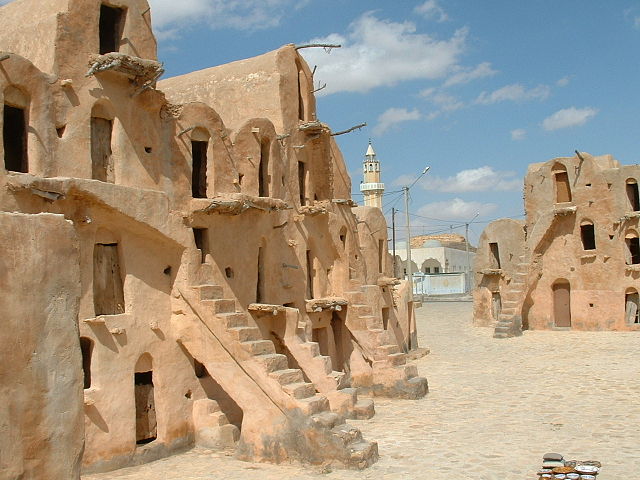 14. The fortified granary, Ksar Ouled Soltane, located in the district of Tataouine, southern Tunisia. Ksar means 'granary' and the name Tataouine, well... you know what I mean