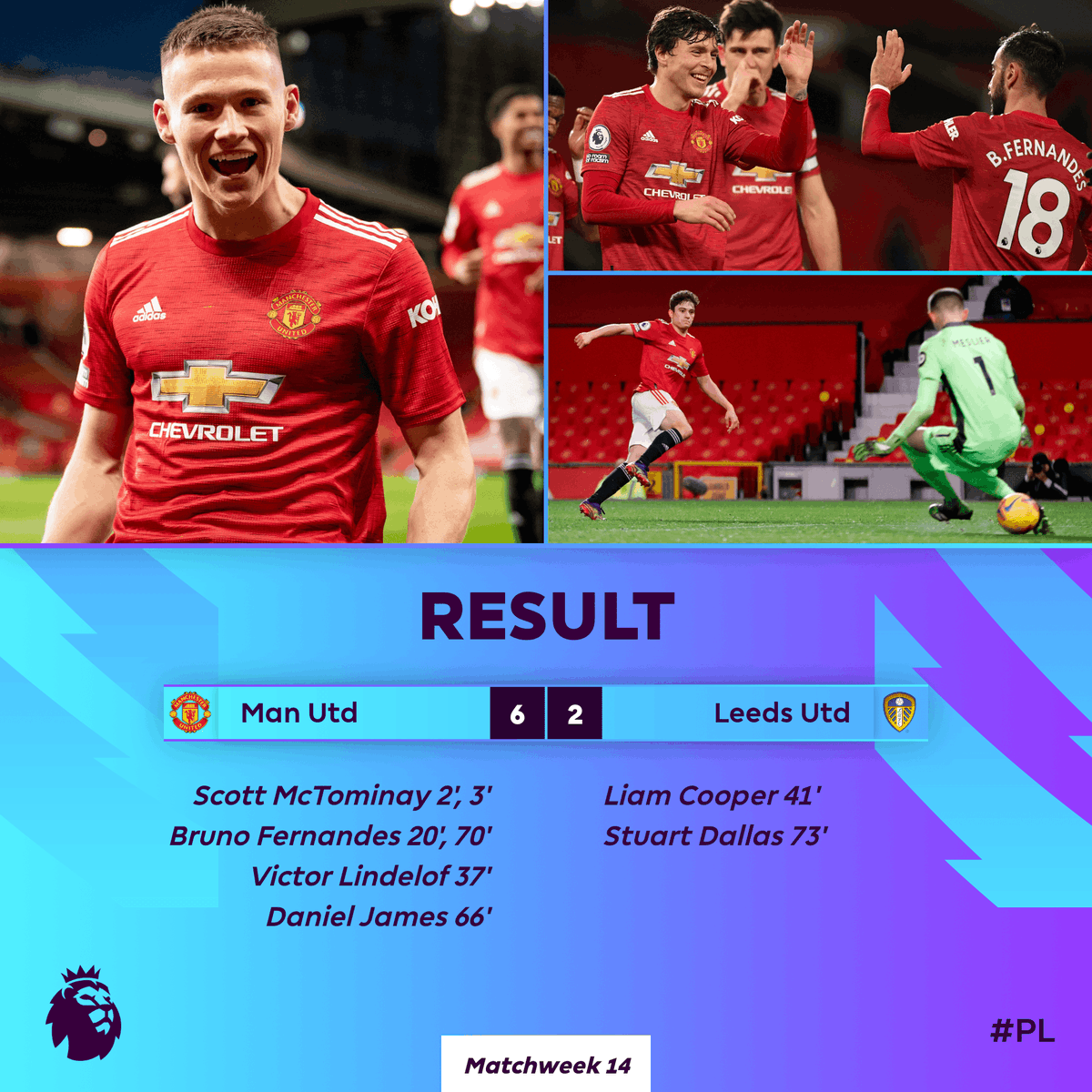 premierleague's tweet photo. What a match! 😅

#MUNLEE https://t.co/IfnUAjI0hw