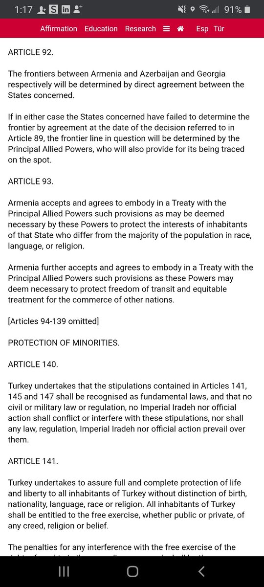 More historical proof :Treaty of Sèvres articles (The Treaty of Peace Between the Allied Powers and the Ottoman Empire), signed by: Principal Allied Powers(  , Hejaz , Yugoslavia & Czechoslovakia) and Central PowersOttoman Empire (AKA ). Excerpts :