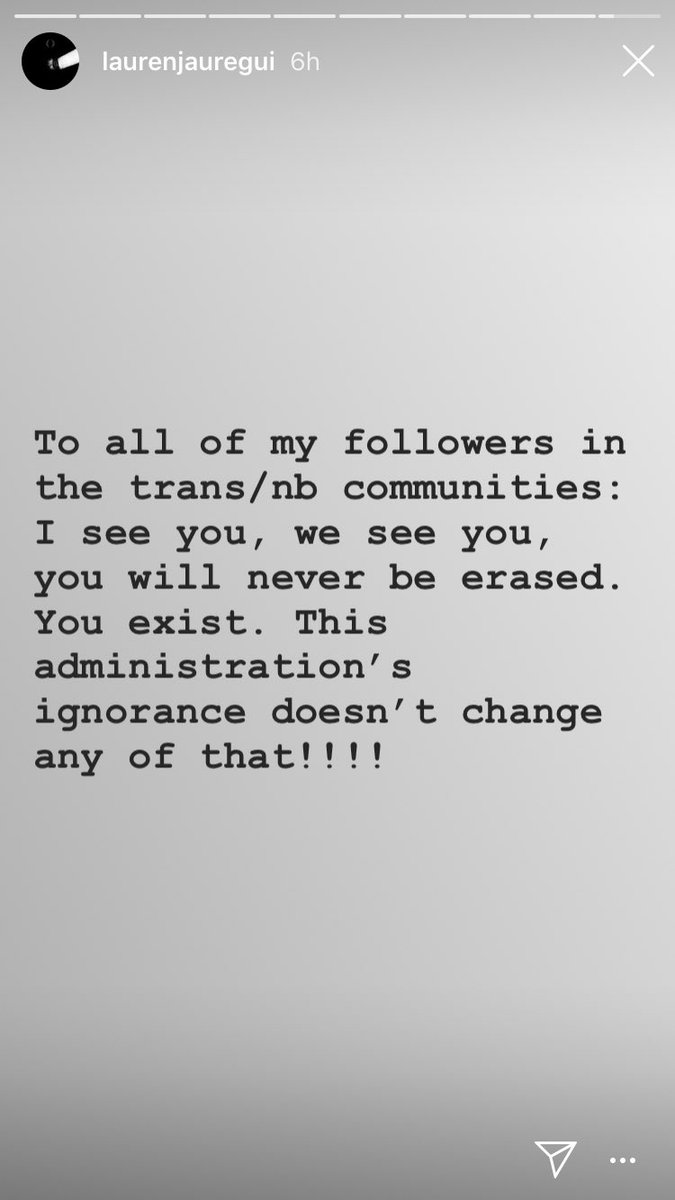 starting with her standing up for trans people, and speaking out about the jk r*wling situation