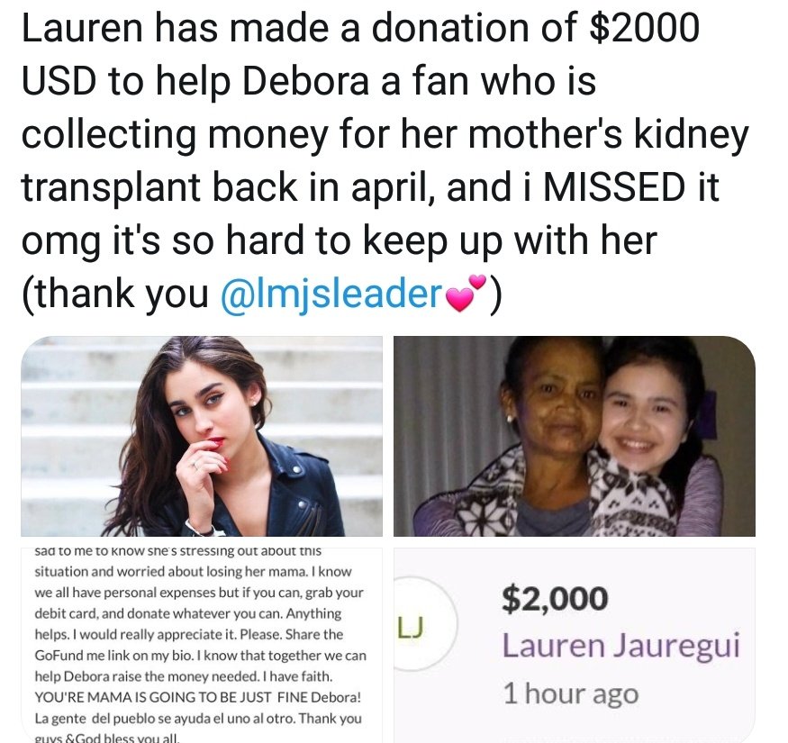 she's also donated to many different causes (more pics in the next tweets)