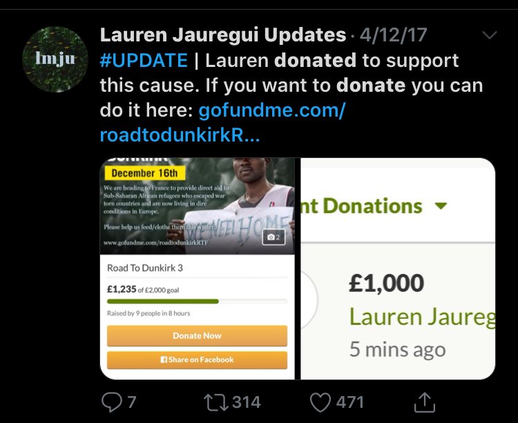 she's also donated to many different causes (more pics in the next tweets)