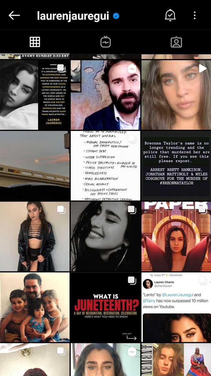 she's also posted a lot about blm on her insta and twitter, which I'll show screenshots of here: