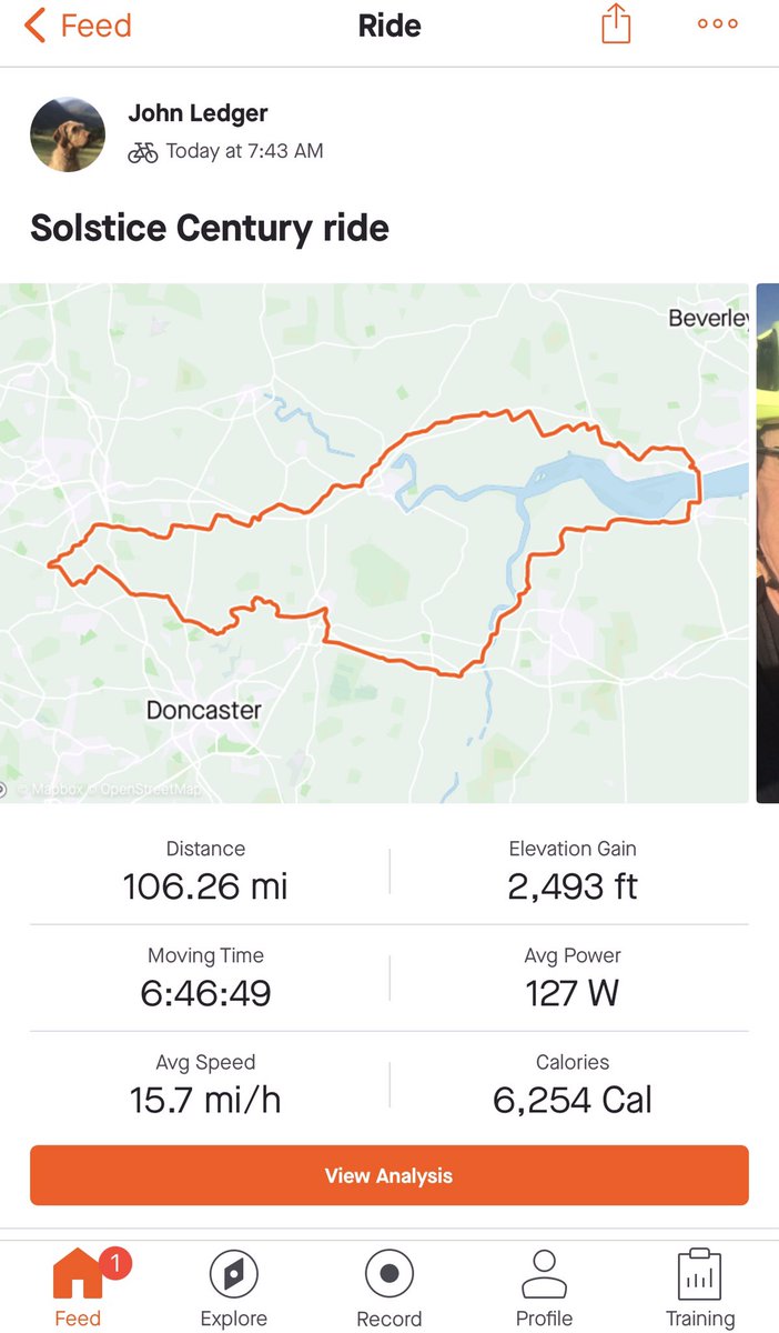 johnnysledger's tweet photo. Shortest day, longest ride done! #SolsticeCentury @RestrapLTD https://t.co/p7a0FvlX4B