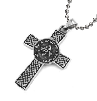 conspiracyhoax's tweet photo. Celtic Cross Style Freemason Pendant/Masonic Necklace - Stainless Steel - We Are a Band of Brothers from https://t.co/libbDWognn https://t.co/VkllnPdpsO