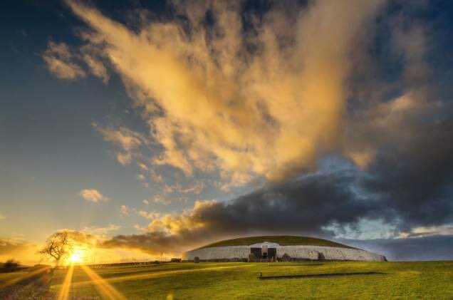 Newgrange is probably the most studied of the Neolithic sites in Europe - as a result it is used as a reference site for others which do not have that level of academic or scientific research behind them. Newgrange dates from between 3500-3400BC (based on carbon dating)