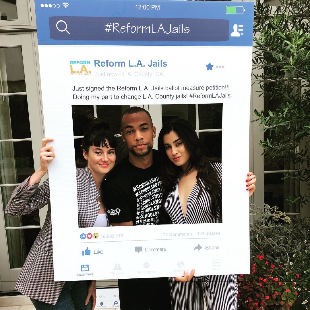 she's also done work with reform LA jails and has been an advocate for prison reform