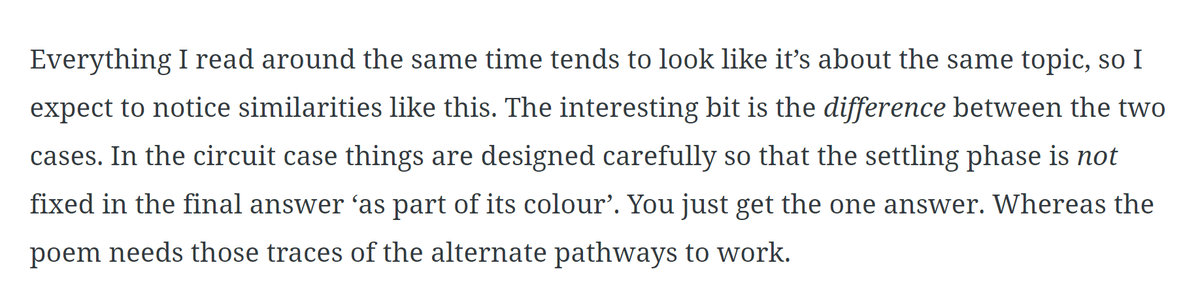 31. Phil Agre - Computation and human experienceWilliam Empson - Seven Types of AmbiguityThese have a weirdly similar pair of quotes, but one is about poetry and the other is about logic circuits https://drossbucket.com/newsletters/december-2018-bells-theorem-and-end-of-year-review/