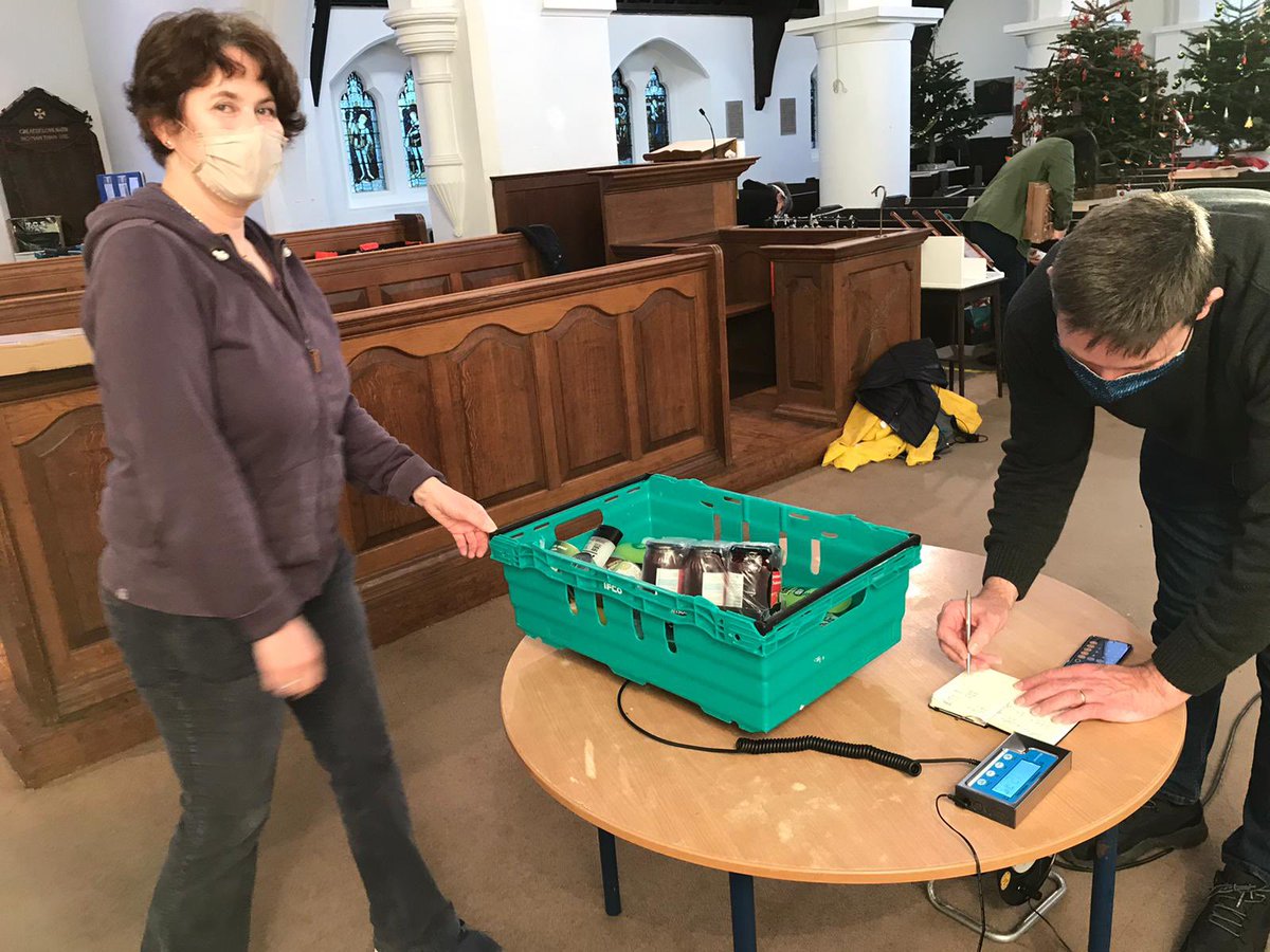 Packing and finally delivering Christmas food hampers across Childs Hill.
Thanks so much <a href="/BarreTiqueFit/">Barre-Tique Fitness</a> @jmurphyandsons and <a href="/GOODSFORGOODuk/">GOODS FOR GOOD (GLOBAL)</a>. We couldn’t have done it without your kind donations.

What a team of packers and deliverers!