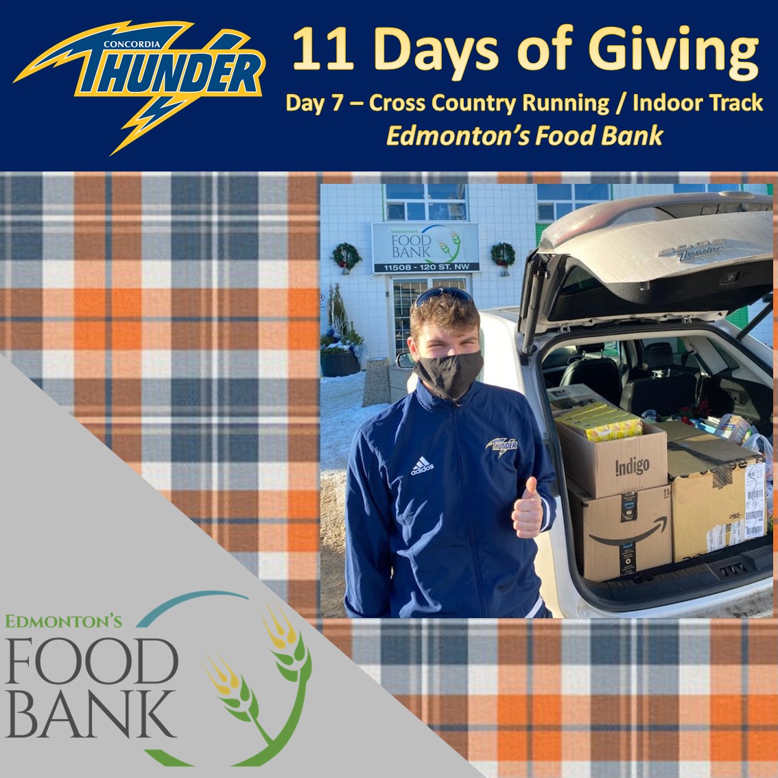 CUE_Athletics's tweet photo. 11 Days of Giving - Day 7 - Edmonton's Food Bank https://t.co/8VVneIK7iC @yegfoodbank
#RollThunder #ThunderPride #11daysofgiving #YEG https://t.co/RoliGENxdU