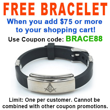 conspiracyhoax's tweet photo. FREE with $75 or more! Coupon Code: BRACE88 - Get (1) Freemason/Masonic Bracelet - Watch Style Black Rubber Mason Jewelry from https://t.co/8pgfyDvXGM https://t.co/0eWeqXSOFa