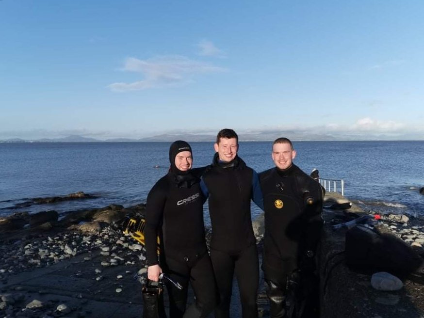 Nice dip with the lads, hopefully 2021 will bring some good weather and nice diving 🐙🐳🐟