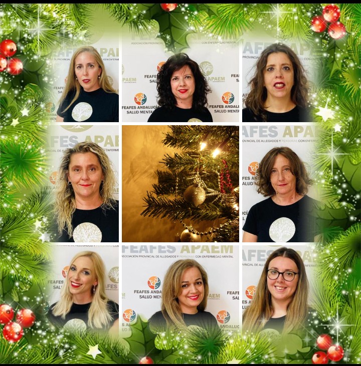apaemsaludmen's tweet photo. En este año tan atípico por el #Covid_19 donde la #SaludMental ha sido una de las grandes perjudicadas, debido al confinamiento y las restricciones, el equipo que formamos @feafes_apaem os desea una #FelizNavidad y un #202l lleno  de #Salud y #Esperanza 💚💚💚💚💚 https://t.co/Y4js7YrkEa