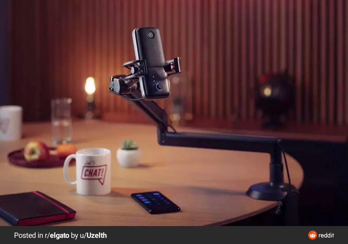 BrosGrumpy's tweet photo. @elgato can you tell me what the mic stand pictured here? https://t.co/1MOmkWNo46