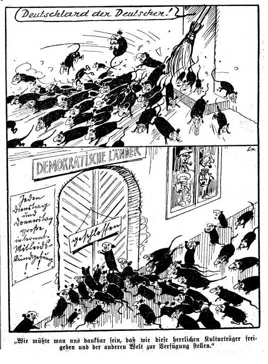 JunkScience's tweet photo. WaPo prints cartoon straight from anti-semitic Nazi propaganda.

Dehumanizes @realDonaldTrump supporters as rats. https://t.co/qLRYb435UT