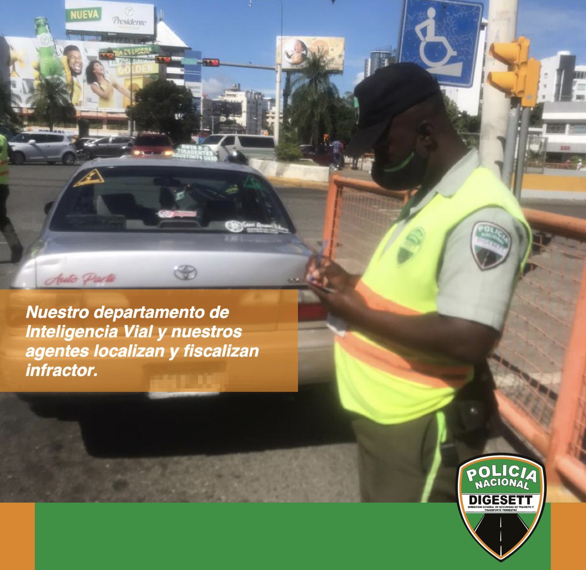 El infractor fue localizado por nuestro departamento de inteligencia y fiscalizado por nuestros agentes DIGESETT conforme a la ley 63-17. #DIGESETTContigo <a href="/mabelhenriquez_/">mabel henriquez</a>