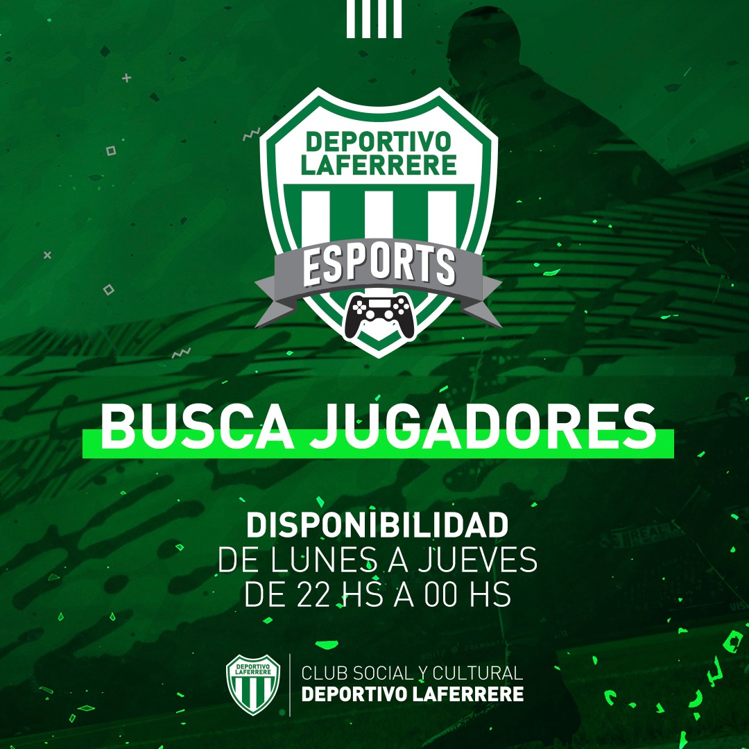 LafeEsports's tweet photo. Sumate a Laferrere eSports

El villero busca formar el equipo mas competitivo para llegar a 1ra en @EFAargentina jugadores de @EfaFichajes @VenezuelaEfa @AparaguayEf https://t.co/GPokLBFHnp