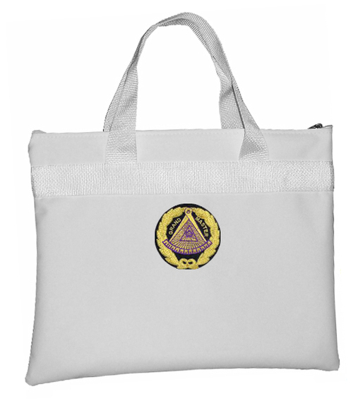 conspiracyhoax's tweet photo. White Grand Master Masonic Tote Bag for Freemasons - Colorful Round Classic Logo from https://t.co/byEtBEoFQI https://t.co/R2GXkVALn4