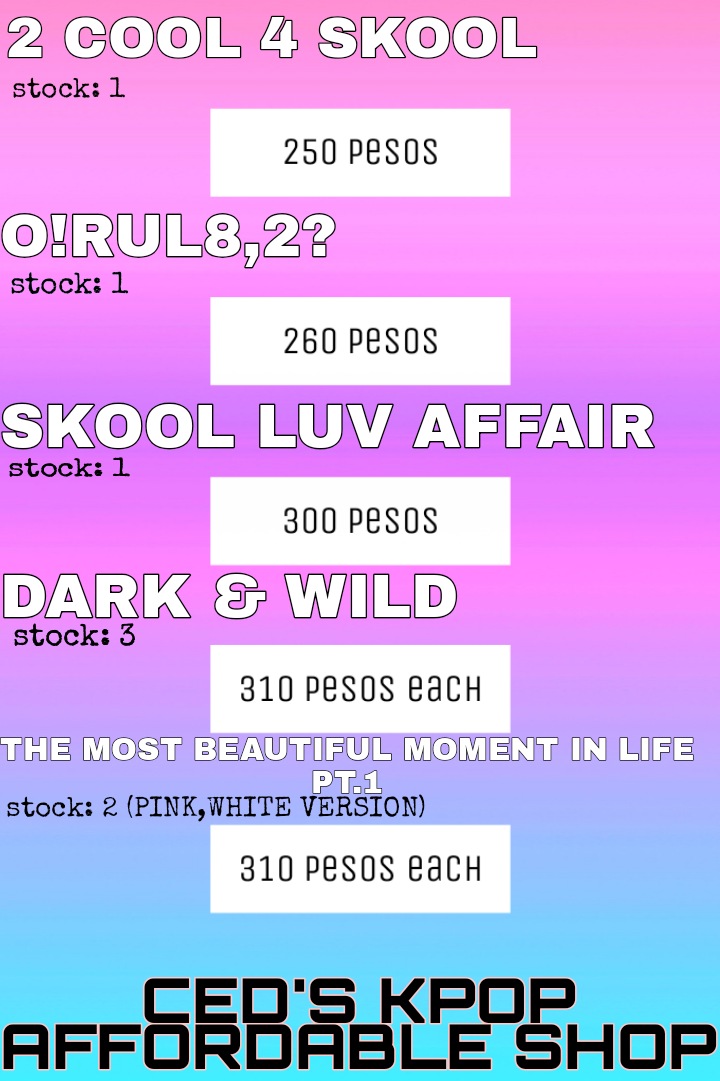 CEDS KPOP SHOP || BUSY PACKING || INACTIVE tweet media