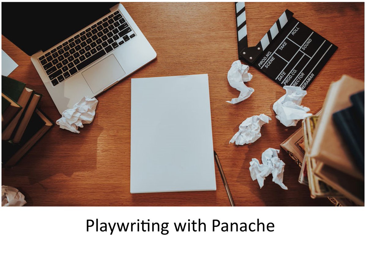 StudioPlayhouse's tweet image. Playwriting with Panache

Taught by:  @e_dale_smith 

This four-week course works to free the playwright to find their unique voice as they craft an original 10-minute play based on prompts from the teacher.  

studioplayhouse.org/studio-fundrai…