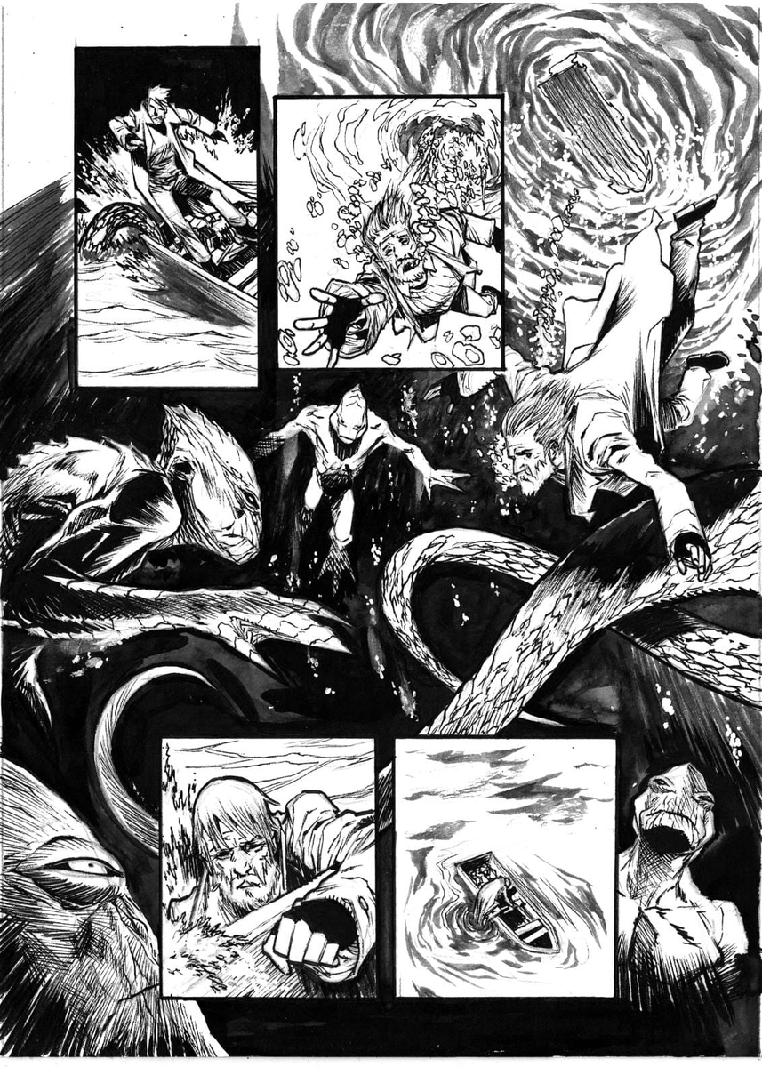 Uncolored version of the underwater page. 