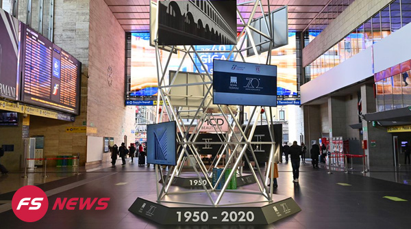fsnews_it's tweet photo. #RomaTermini festeggia il suo 70°anniversario 🎂 con la #mostra multimediale #Termini70 allestita nella #stazione fino al #10gennaio 👉 https://t.co/o7Fou3TnN1 https://t.co/rmcfUb1zp6