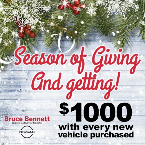 BruceBennettCT's tweet image. Don't miss the Holiday savings at Bruce Bennett Nissan! You will also get something back for yourself - $1000! ecs.page.link/KprgR