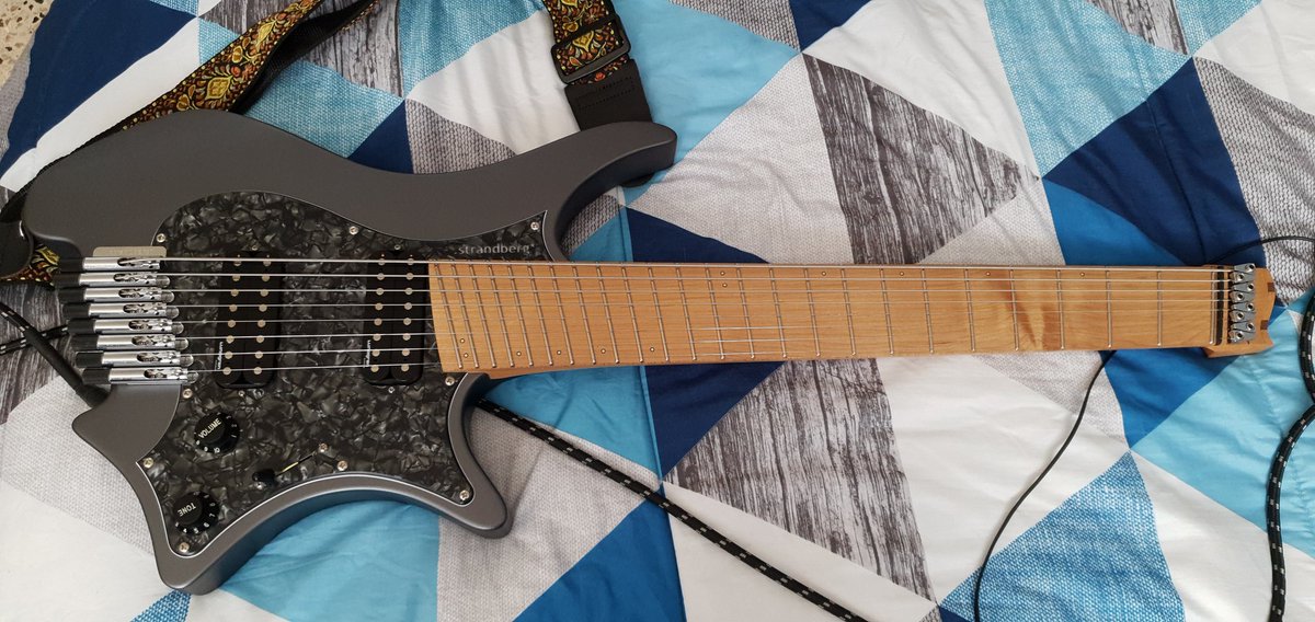 GianProgg's tweet photo. Like a new guitar! The M8s (Lundgren) have been installed into my .strandie* Thanks to JL Guitar Repair  for the excellent work on it! She looks and sounds beautiful! Well time for some jams and make some sweet demos 🌈❤🙌
@strandbergGuit @DaddarioandCo https://t.co/vwIgsJoYND