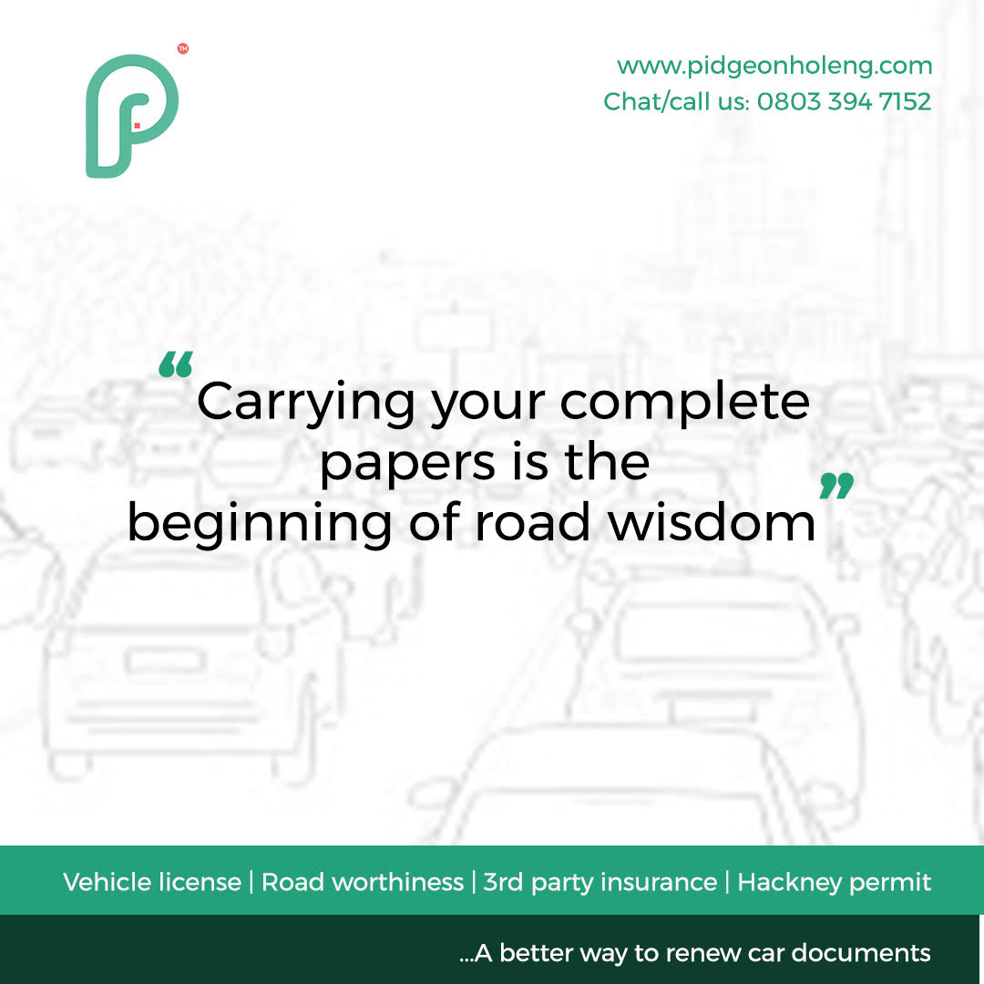 trafficbutter's tweet photo. Wahala for who no carry im Full vehicle papers.
But it doesn't have to be stressful. Renew your vehicle papers with @pidgeonholeng
Click here: https://t.co/cOmFmOH8Ib
#roadworthiness #technology #insurance #permit #cardocuments #vehicleowners #roadusers #DettyDecember.. https://t.co/w64RS7A5dV