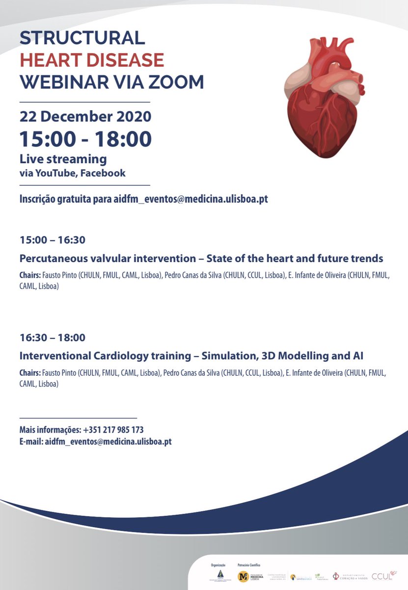 EIdeOliveiraMD's tweet photo. Great webinar on Structural Heart Intervention, 3D Modelling, AI and simulation training! Not to be missed! @fjpinto1960 @ruict3 @brmelica @mnobremenezes @AnaRitaFrancis @jsmarques_MD @PawelGasior3 @EAPCIPresident @spcardio #YoungEAPCI @medicina_lisboa https://t.co/2wJVqog7m5
