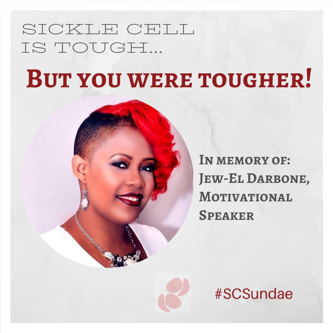 SCAFCincy's tweet photo. We'd like to take time to celebrate the life of #SickleCellWarrior Jew-el Darbone. Jew-el started @Bold_Plus_ as a challenge to #raiseawareness of Sickle Cell. In spite of her illness, she continued to speak on behalf of #Warriors worldwide. #ScSundae #SickleCell #SCD #ScafCincy https://t.co/K7bdLKQ1f8