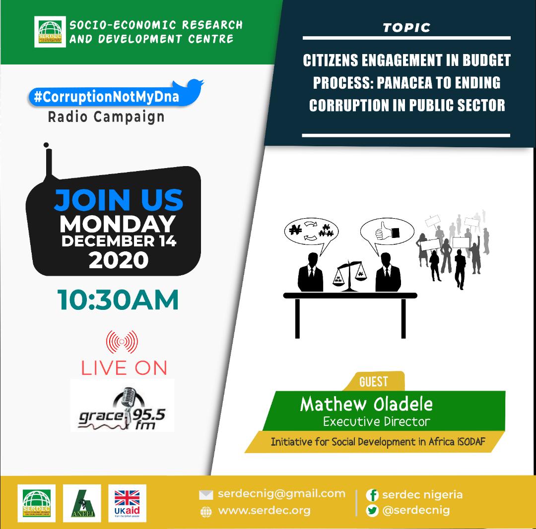 MATHKING1's tweet photo. Join me tomorrow on @GRACE_955
#Lokoja as we discuss Citizens Engagement in Budget Process: Panacea to Ending Corruption in Public Sector.
...Follow and join the conversation on @MATHKING1 @serdecnig @isodaf4africa with #CorruptionNotMyDNA
@ICPC_PE @officialEFCC @aneejnigeria https://t.co/5V1ennGFXg