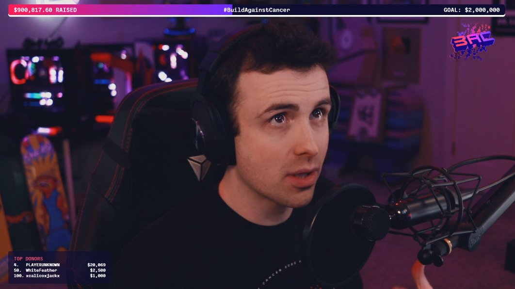#BuildAgainstCancer has hit over $900k raised for <a href="/StJude/">St. Jude</a>! Join @drlupo and St. Jude patient Sebastian right now.
Watch: twitch.tv/DrLupo
Donate: donate.tiltify.com/@drlupo/builda…