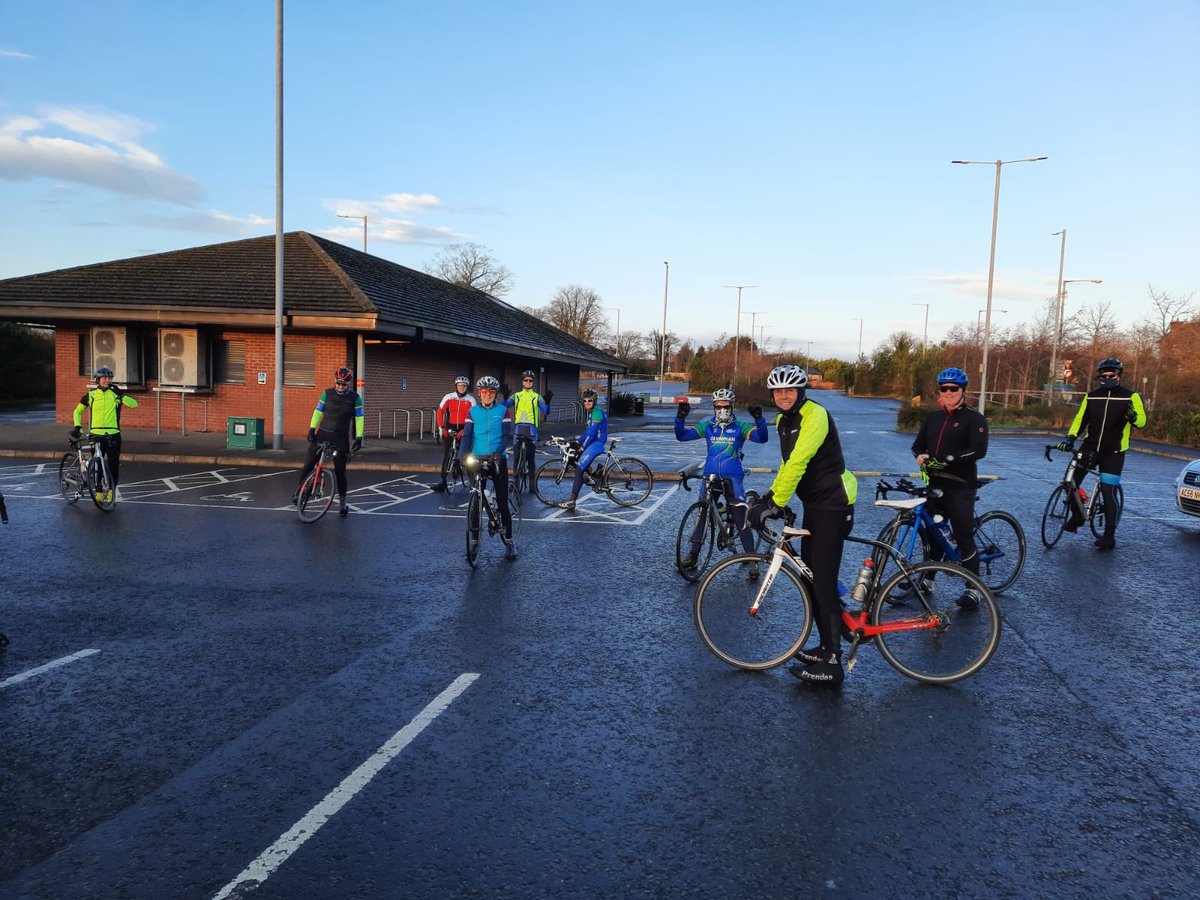Thanks to members who joined the Christmas cycle today. We got a great day for it and the small groups worked well. A big thank you to our three Ride Leaders - Anne, Brian and Eamon. Let's do it again when we can get back to club training 🚴🏻‍♀️😊👌