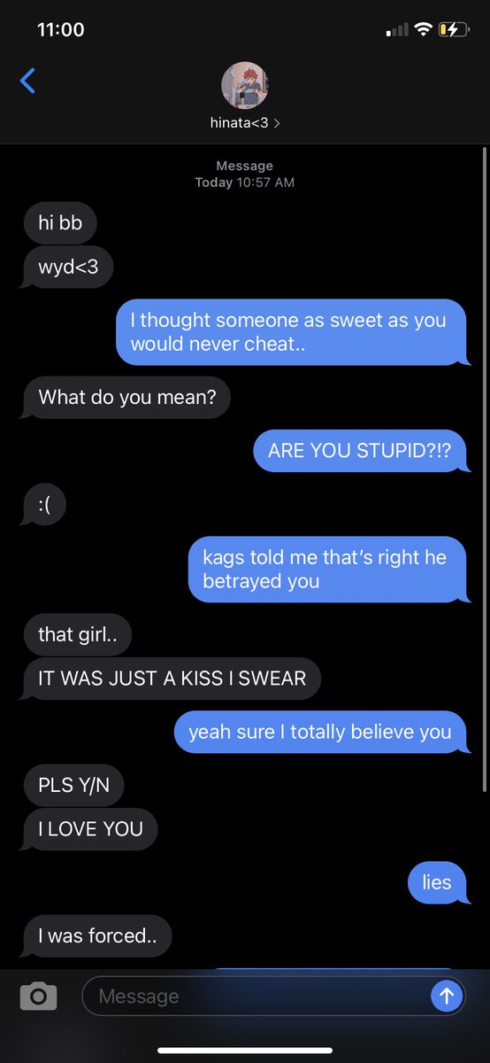 This is y/n finding out haikyuu characters cheated(ignore spelling mistakes pls adding more later)