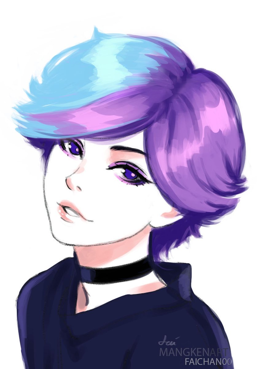 @MANGOKEN_Store بشارك برسمة خيالية 💜💙
