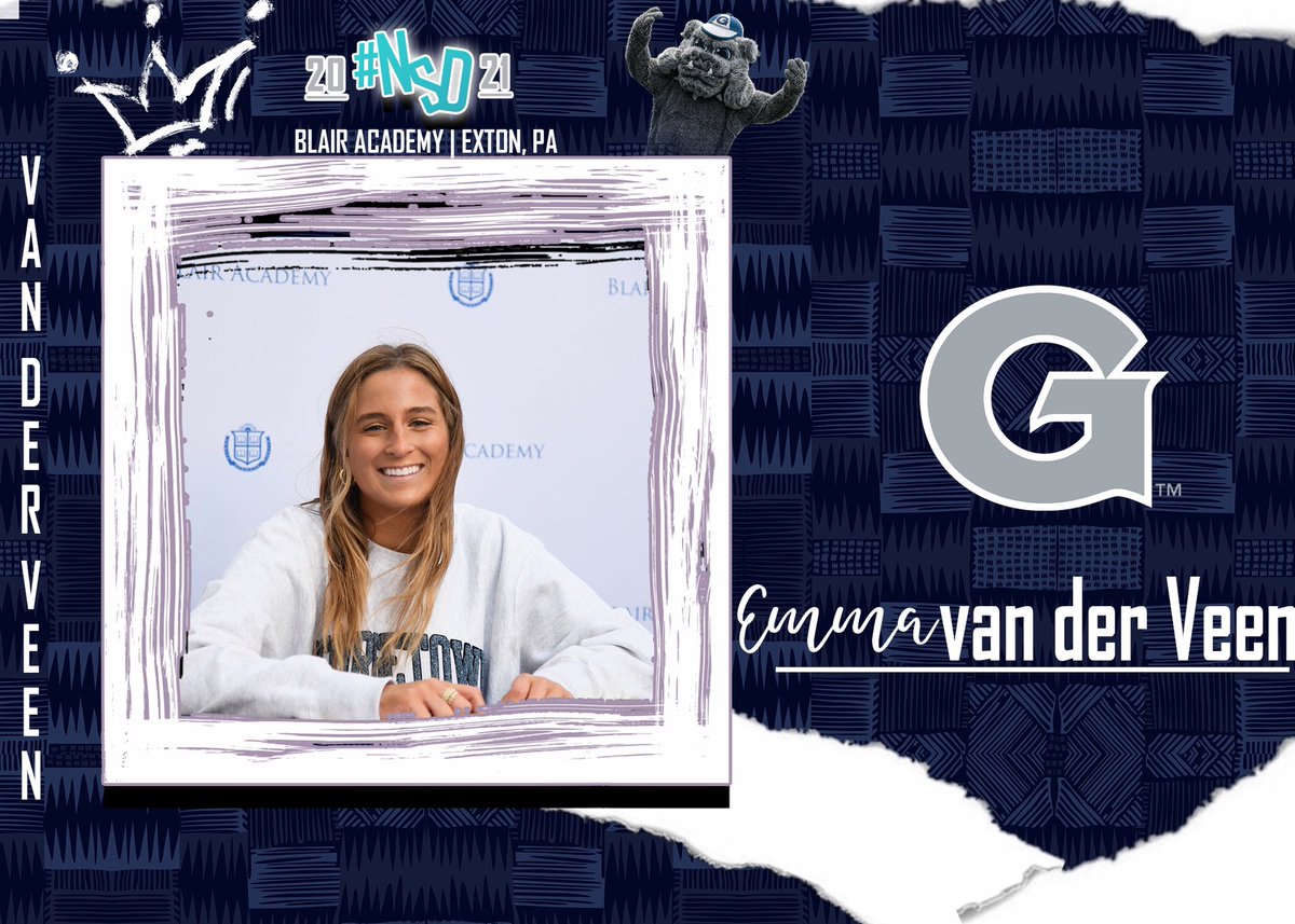 HoyasFH's tweet photo. We have six in the 2021 class that have signed and will be joining us next fall! Emma van der Veen, welcome to the Georgetown Field Hockey Family officially! #NSD #NationalSigning https://t.co/Q9FTZQ3OUg