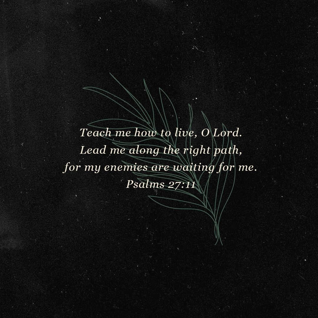 Teach us, Lord! Lead us along the right path! ✝️🙏