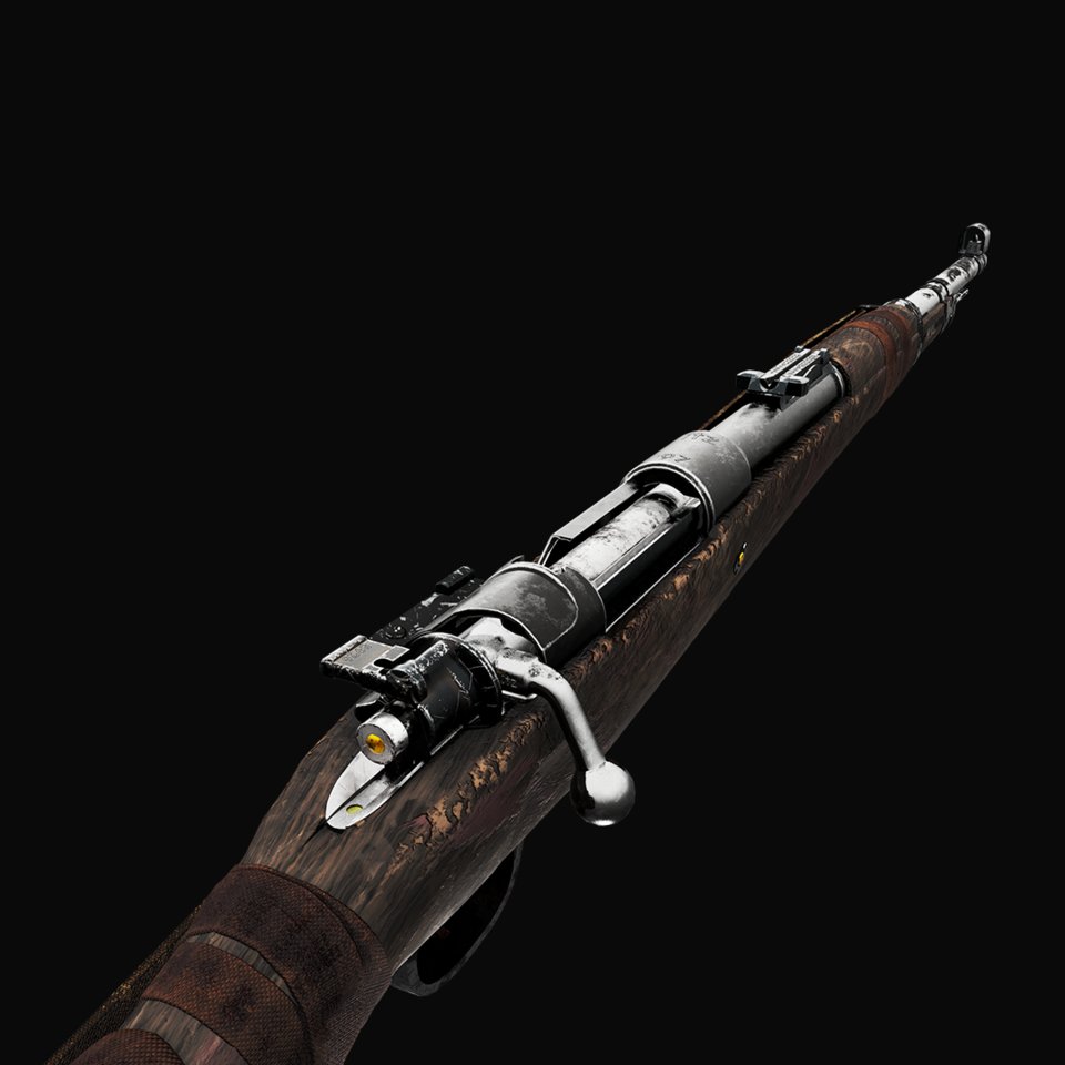 RexXdead97's tweet photo. Latest work I made for a videogame that is currently in development. It's a fully modular and customizable Kar-98.

- Full renders on my Artstation (link in bio)

#gamedev #gamedevelopment #indiedev #IndieGameDev #3D #3dart #substancepainter https://t.co/fYmKHGcDEz