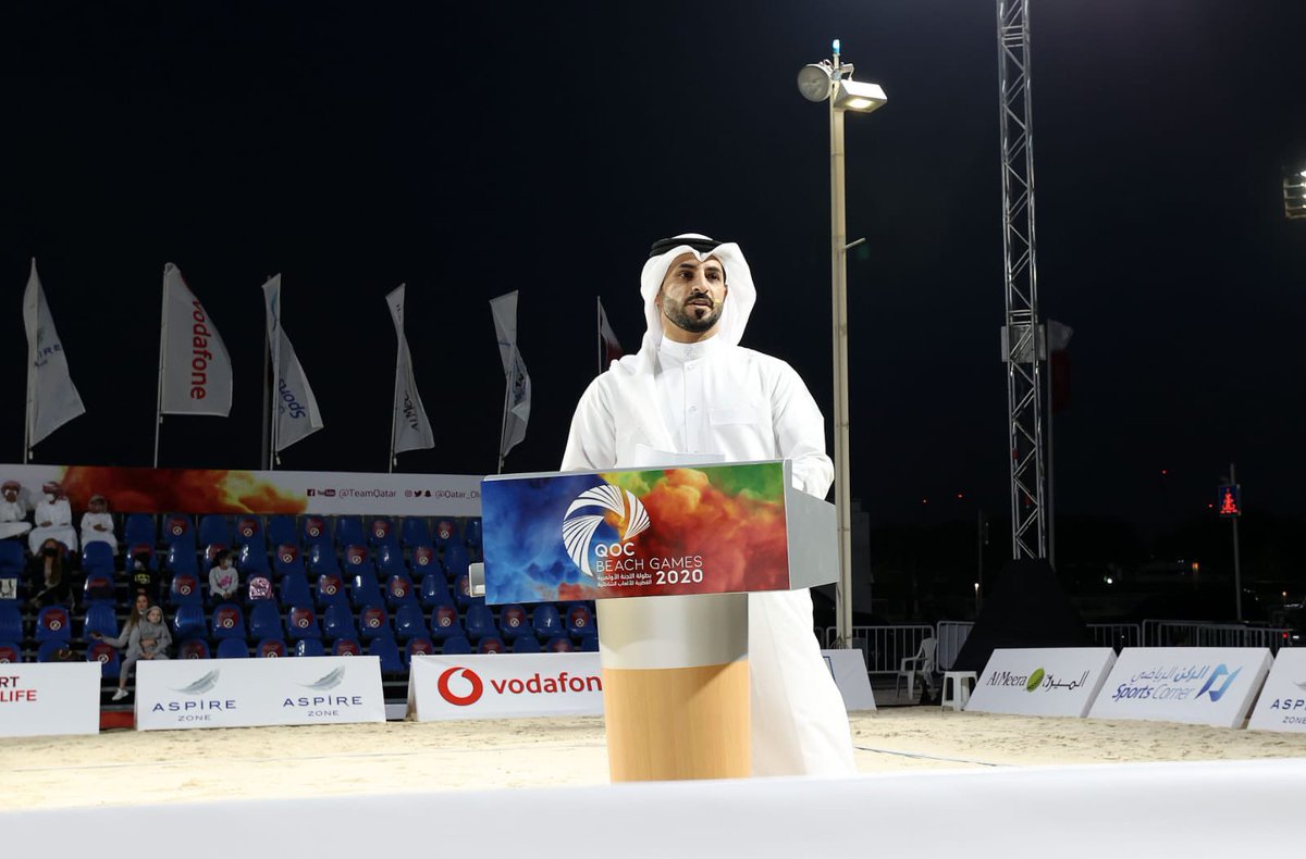 لجنة الإعلام الرياضي (@qatarspc) on Twitter photo انطلاق منافسات بطولة اللجنة الأولمبية القطرية للألعاب الشاطئية 2020 في #اسباير بحضور سعادة <a href="/JassimAlbuenain/">جاسم البوعينين Jassim Albuenain</a> الأمين العام للجنة الأولمبية القطرية
#الإعلام_الرياضي #QatarSpc #QOCBG2020 انطلاق منافسات بطولة اللجنة الأولمبية القطرية للألعاب الشاطئية 2020 في #اسباير بحضور سعادة <a href="/JassimAlbuenain/">جاسم البوعينين Jassim Albuenain</a> الأمين العام للجنة الأولمبية القطرية
#الإعلام_الرياضي #QatarSpc #QOCBG2020
